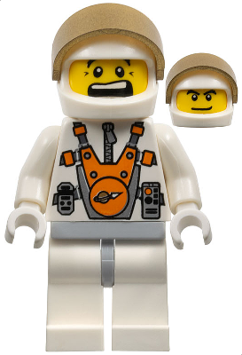 Mars Mission Astronaut with Helmet and Dual Sided Head (mm011)