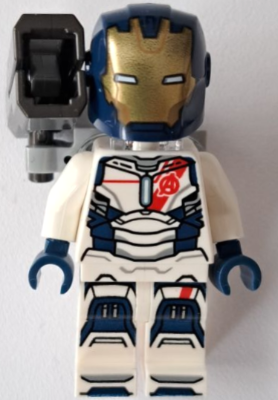 Iron Legion - Dark Blue Head, One Piece Helmet, Stud Shooter (sh1035)