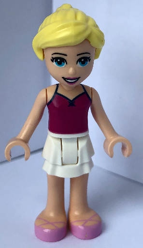 Friends Stephanie - Magenta Tank Top, White Skirt, and Bright Pink Ballet Shoes (frnd0443)