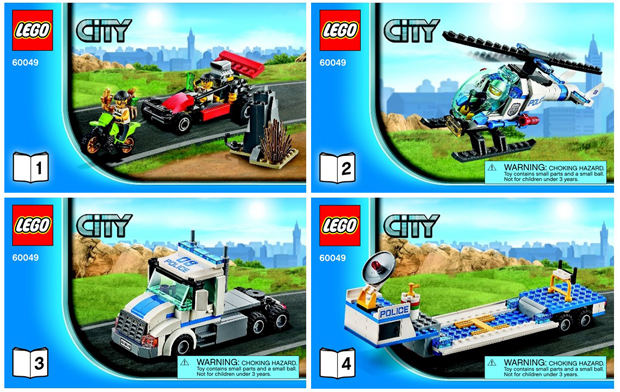 60049 Helicopter Transporter (Used) LEGO City