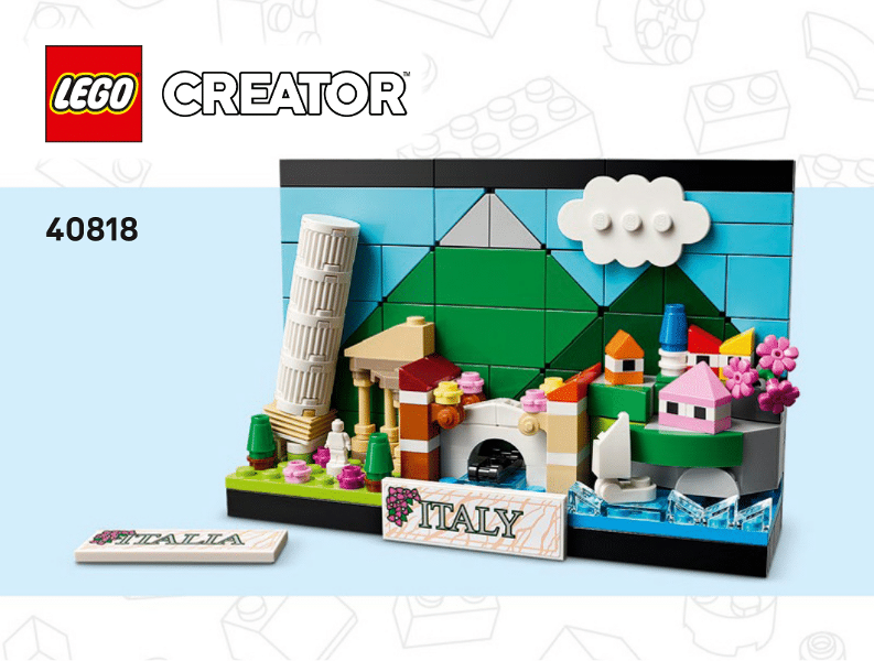 40818 Italy Postcard (Used) LEGO Creator