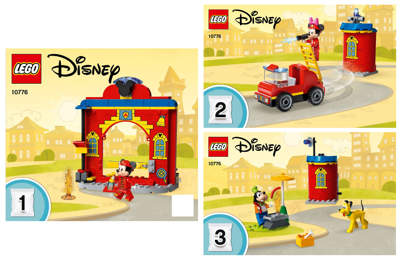 10776 Mickey & Friends Fire Truck & Station (Used) LEGO Disney