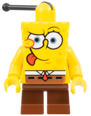 SpongeBob - Intent Look, Tongue Out (bob008)