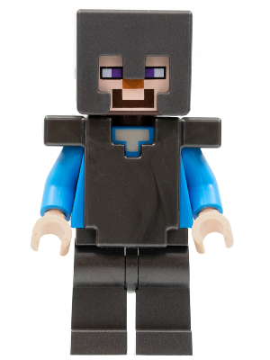 Steve (Light Nougat) - Pearl Dark Gray Legs, Helmet and Armor (min098)