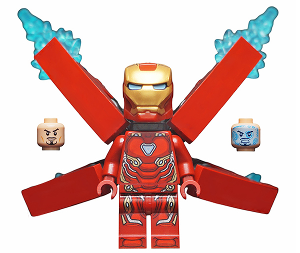 Iron Man - Mark 50 Armor, Small Helmet Visor, Wings without Stickers (sh0497a)