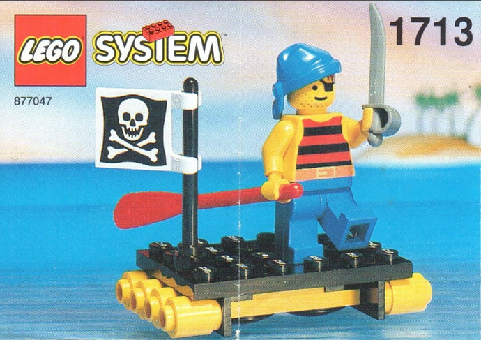 1713 Shipwrecked Pirate (Used) LEGO Pirates