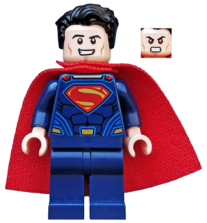 Superman - Dark Blue Suit, Spongy Cape, Plain Legs (sh0219)