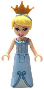 Cinderella - Dress with Sparkles and Bow, Pearl Gold Tiara (dp102)