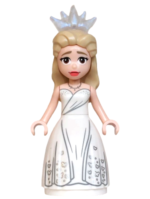Glinda - Mini Doll, White Dress, Wide Skirt (wck029)