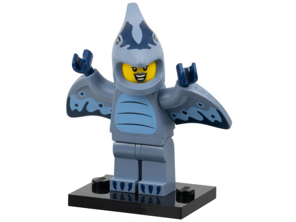 Pterodactyl Costume Fan - Series 27 Collectible Minifigure (col27-6)