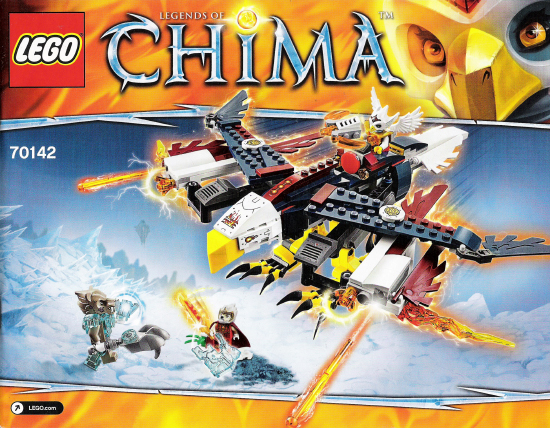 70142 Eris' Fire Eagle Flyer (Used) LEGO Legends of Chima
