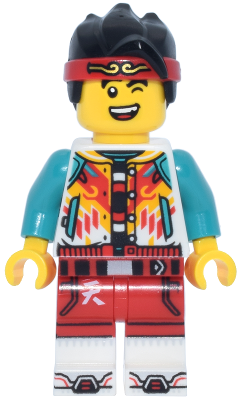 Monkie Kid - White Jacket with Buttons, White Legs (mk178)