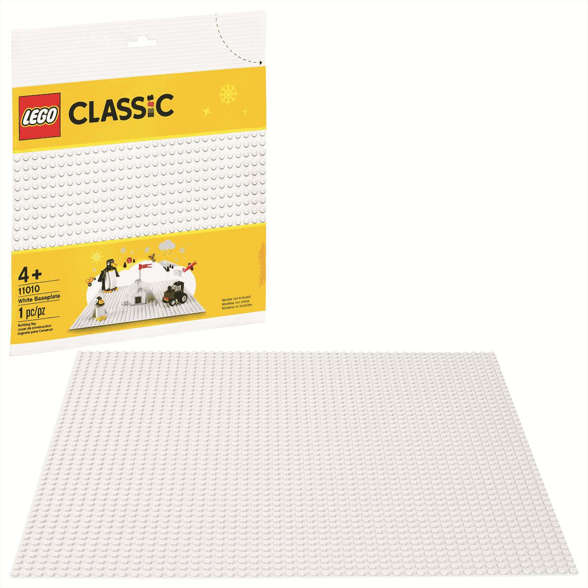 11010 White Baseplate (Retired) LEGO Classic