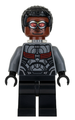 Falcon - Dark Bluish Gray and Black Suit, Plain Legs (sh0503)