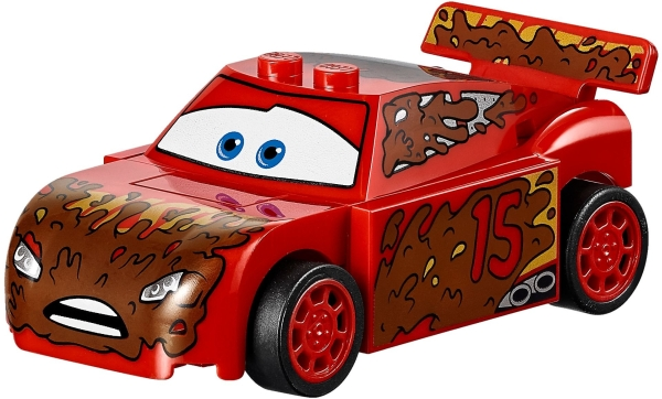 Lightning McQueen - Red, Splashed in Mud (crs007)