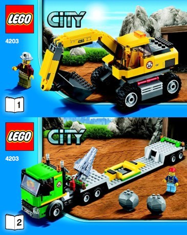 4203 Excavator Transporter (Certified) LEGO City