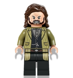 Sirius Black - Dark Brown Hair, Olive Green Jacket (hp337)