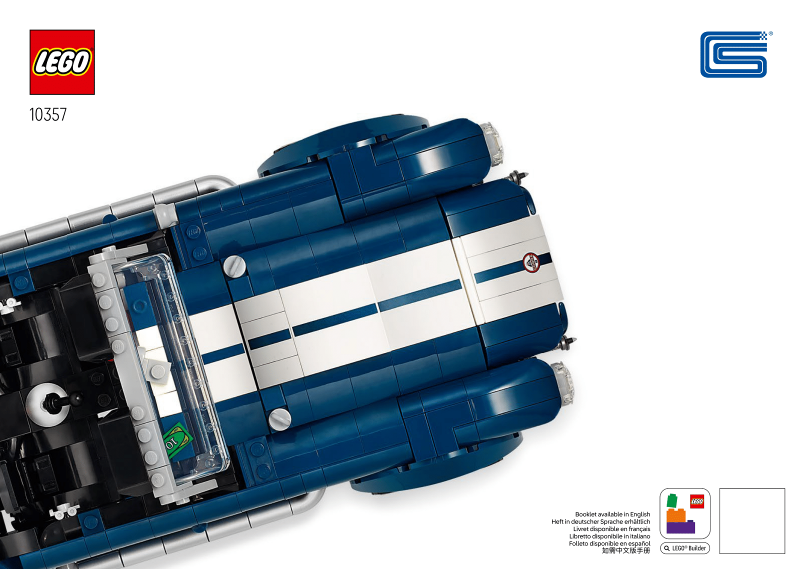 10357 Shelby Cobra 427 S/C (Certified) LEGO Icons