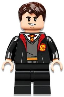 Neville Longbottom - Gryffindor Robe Open, Black Medium Legs (hp330)