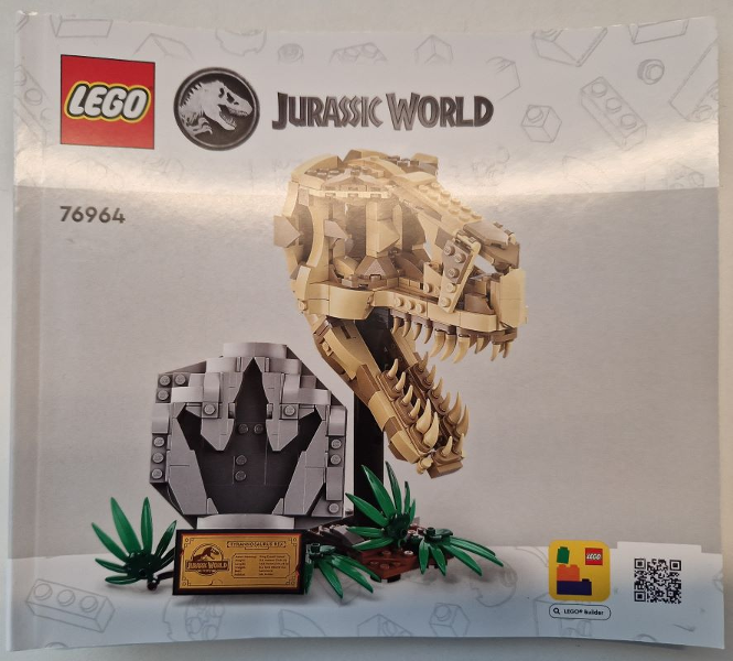 76964 Dinosaur Fossils: T. rex Skull (Used) LEGO Jurassic World