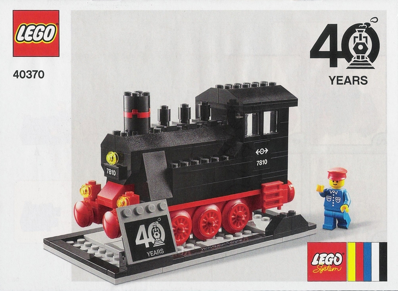40370 Steam Engine (Reissue of Set 7810) - Trains 40th Anniversary Set (Certified) LEGO Trains
