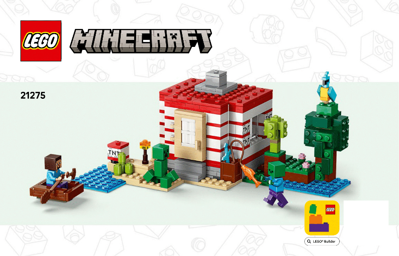 21275 The TNT Jungle House (Used) LEGO Minecraft