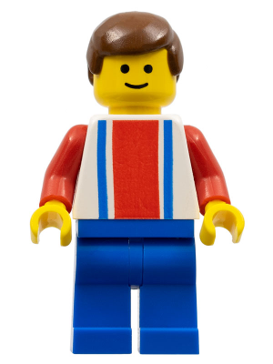 Soccer Player - Red, White, and Blue Team with Number 10 on Back (soc035)