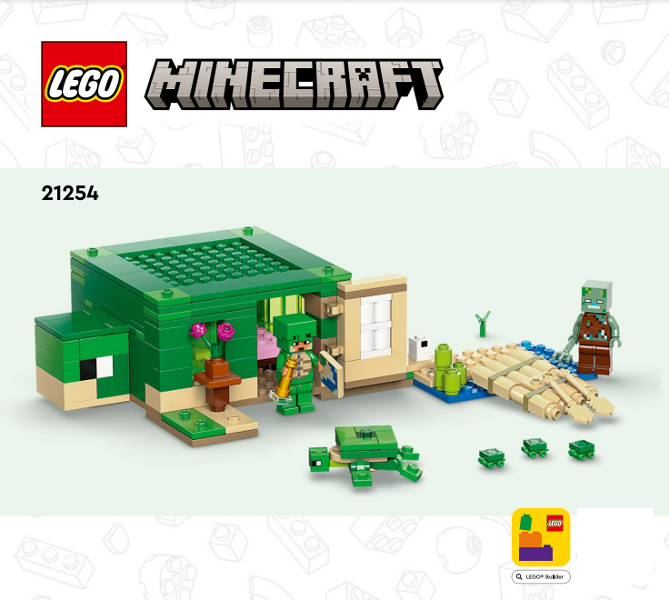 21254 The Turtle Beach House (Certified) LEGO Minecraft