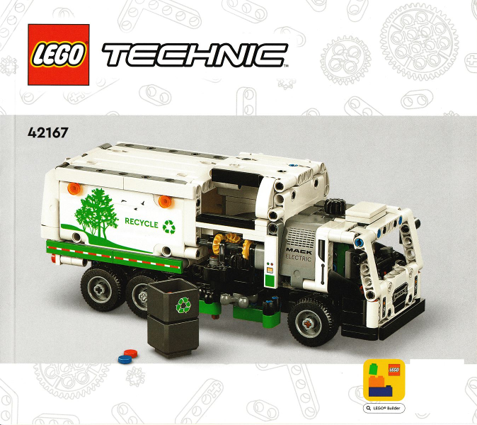 42167 Mack LR Electric Garbage Truck (Used) LEGO TECHNIC
