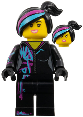 Lucy Wyldstyle with Magenta Lined Hoodie (tlm103)