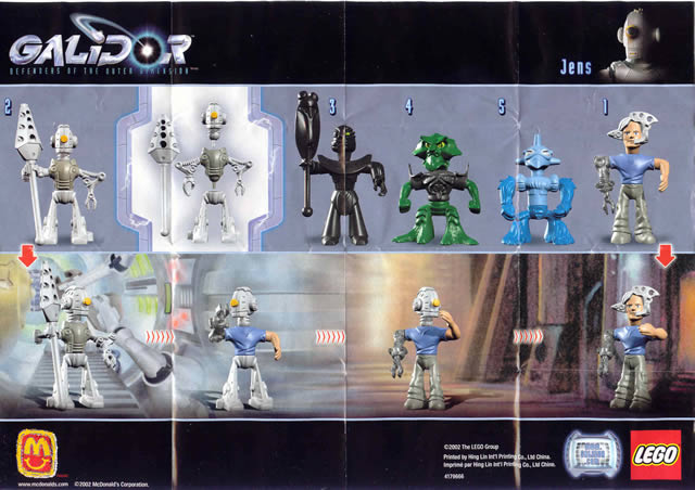 4042 Jens (McDonald's #2) (Certified) LEGO Galidor