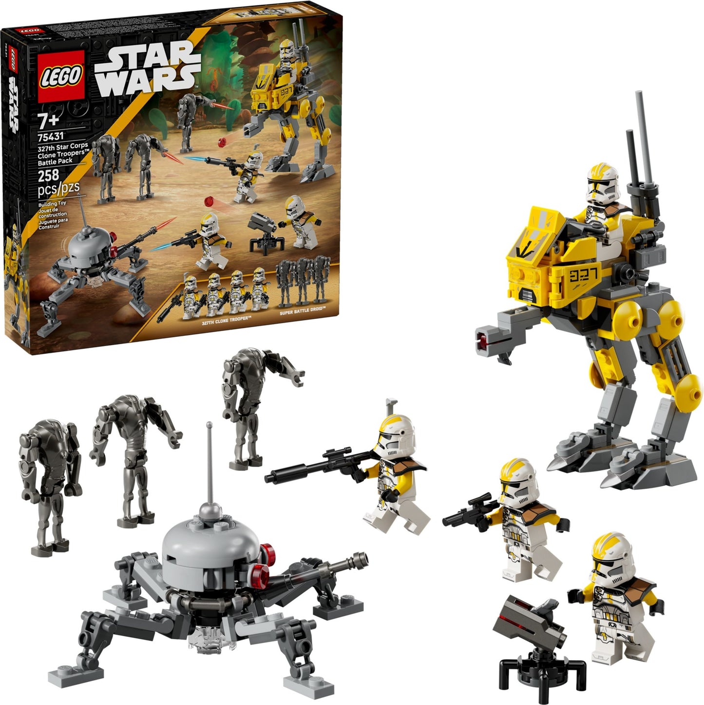75431 327th Star Corps Clone Troopers Battle Pack