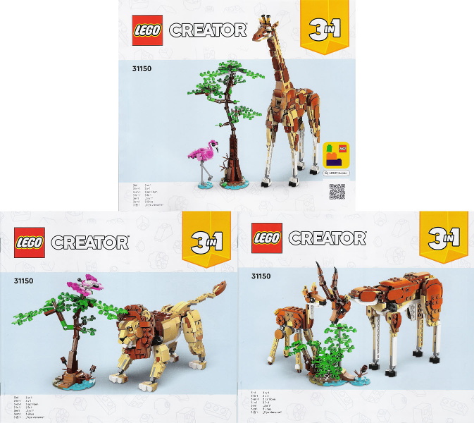 31150 Wild Safari Animals (Certified) LEGO Creator