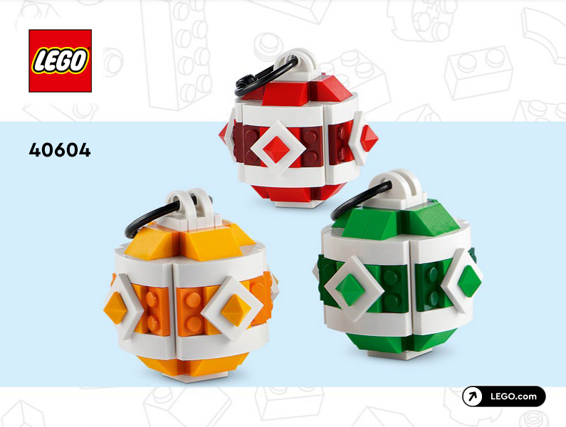 40604 Christmas Decor Set (Used) LEGO Seasonal