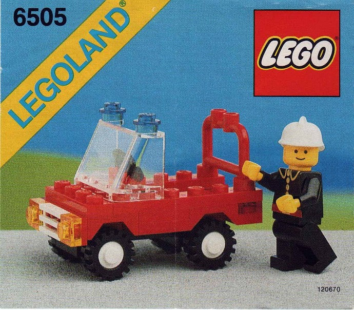 6505 Fire Chief's Car (Certified) LEGO Town