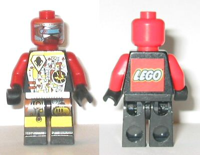 UFO Droid - Red with LEGO Logo on Back (Techdroid 2) (sp066)