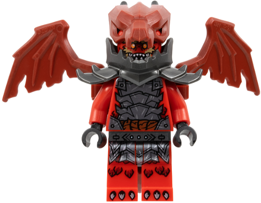 Dragonian Warrior - Open Mouth with Teeth Parted, Dragon Backpack (njo0931)
