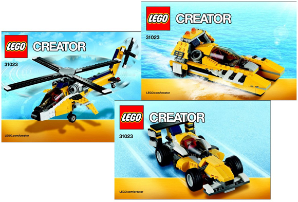 31023 Yellow Racers (Certified) LEGO Creator