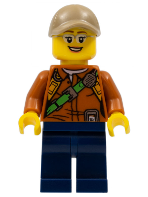 City Jungle Explorer Female (Minifigure Only) (col308)