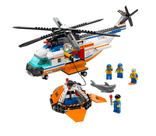 7738 Coast Guard Helicopter & Life Raft (Retired) LEGO City