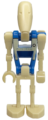Battle Droid Pilot - Blue Torso with Tan Insignia and Chest Badge, Angled Arm and Straight Arm (sw1338)