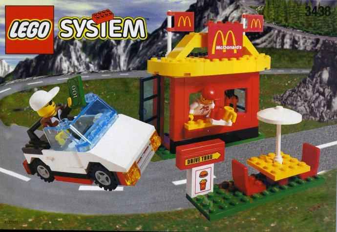 3438 McDonalds Restaurant (Certified) LEGO Town