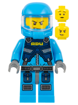 Alien Defense Unit Soldier 2 - Dark Bluish Gray Hips (ac005)