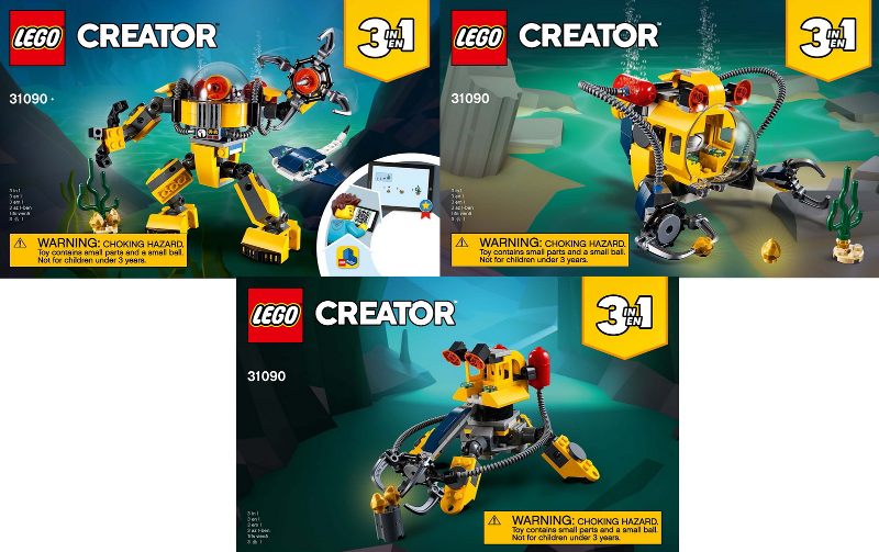 31090 Underwater Robot (Certified) LEGO Creator