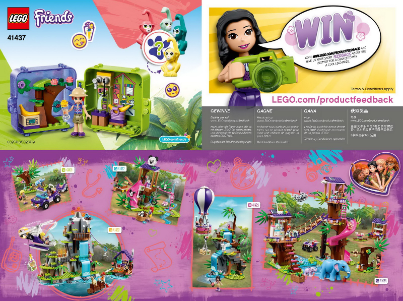 41437 Mia's Jungle Play Cube (Used) LEGO Friends