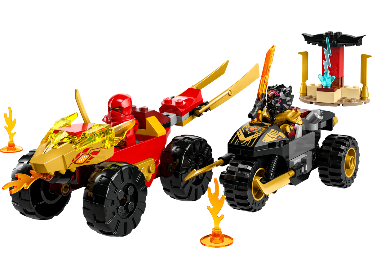 71789 Kai and Ras's Car and Bike Battle (Retired) LEGO Ninjago