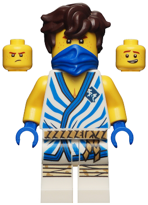 Jay - Legacy, White Tunic with Blue Trim and Stripes (njo0648)