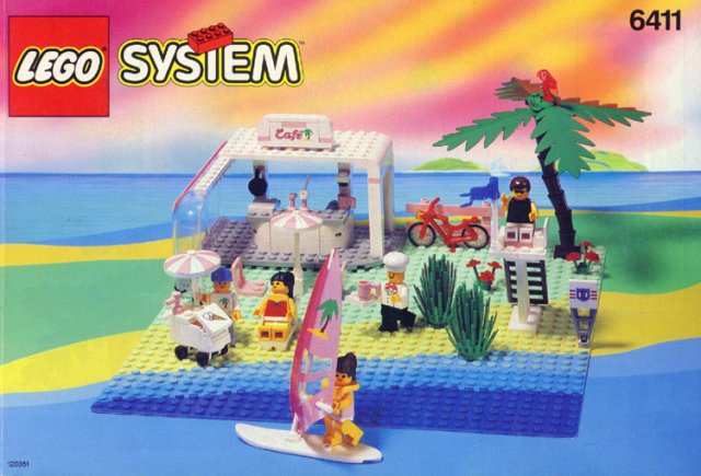6411 Sand Dollar Cafe (Certified) LEGO Town