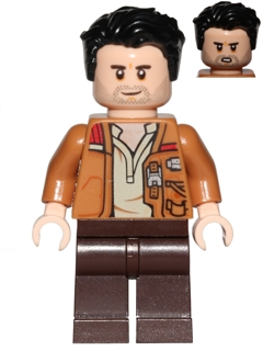 Poe Dameron (Medium Nougat Jacket, Hair) (sw0737)