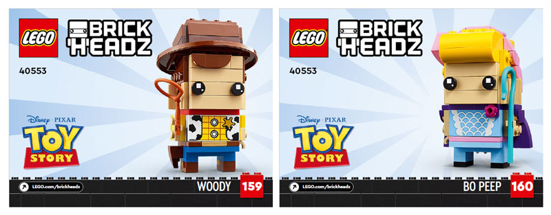 40553 Woody and Bo Peep (Used) LEGO BrickHeadz